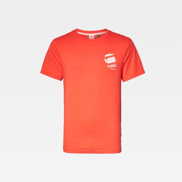 BRIGHT ACID (ORANGE) BIG LOGO BACK GR T-SHIRT - Picture 1 of 10